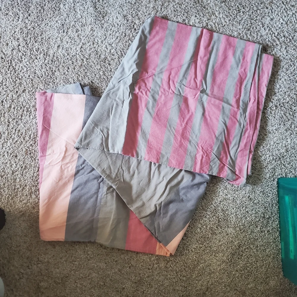 West Elm Striped Duvet Set